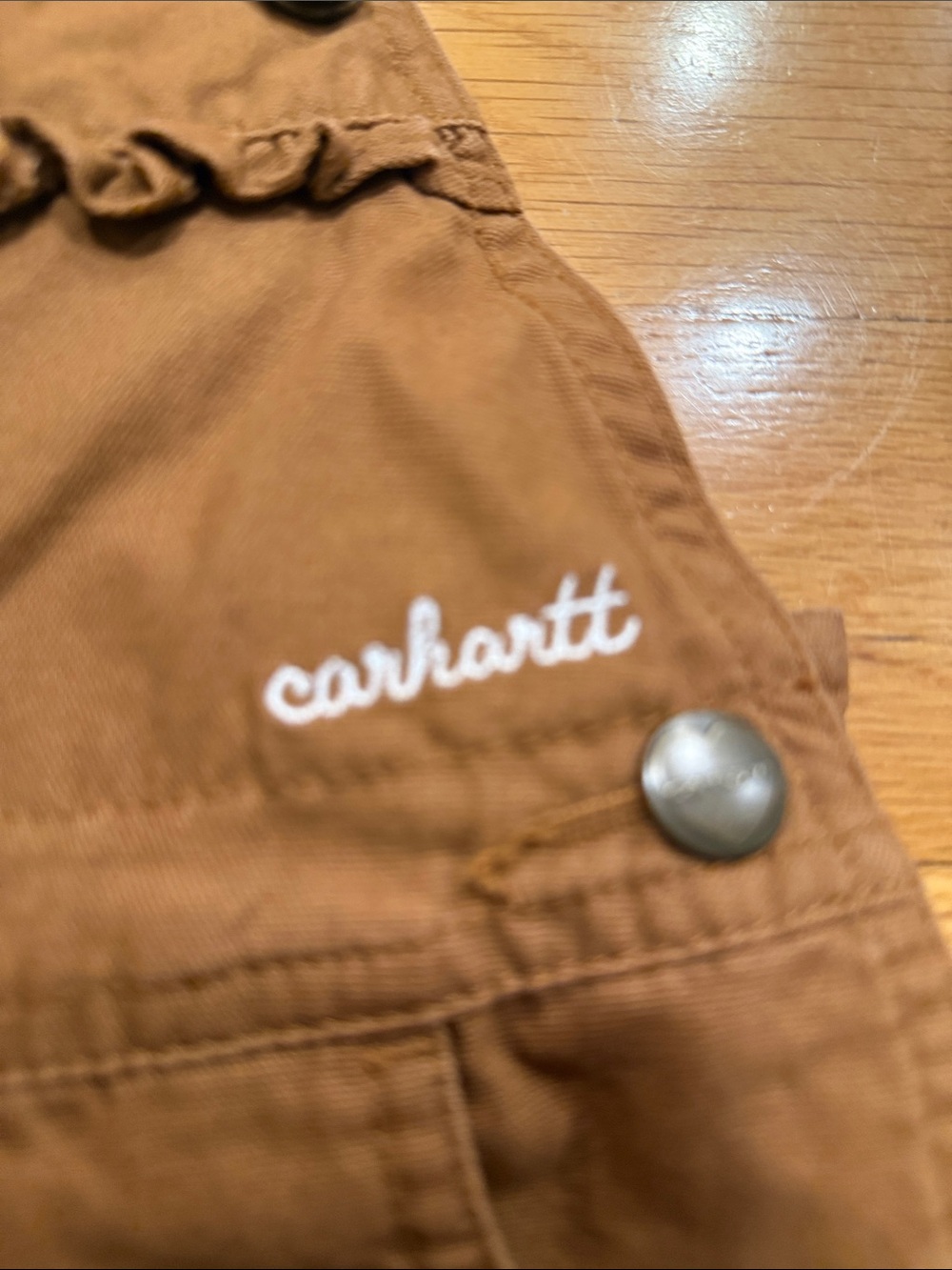 Carhartt girls overalls shorts size 18 months. - Picture 2 of 7